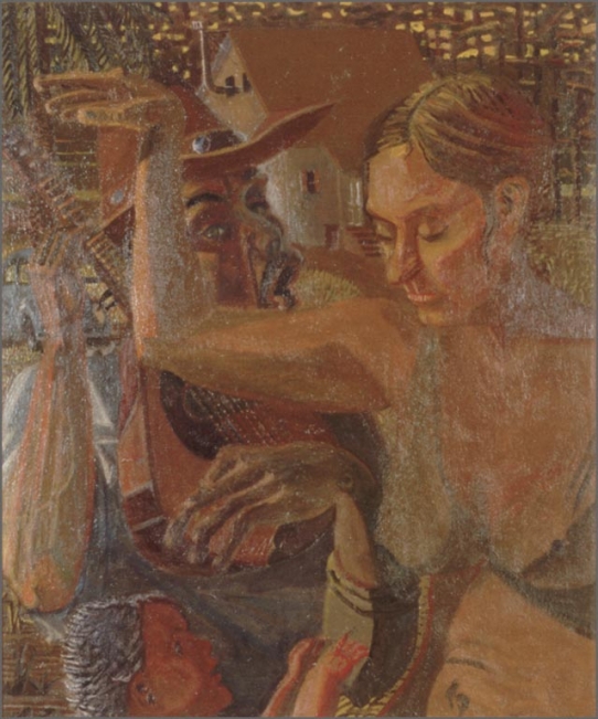 Eduardo Carrillo, The Family, 1996. Oil, 35" x 41.75"