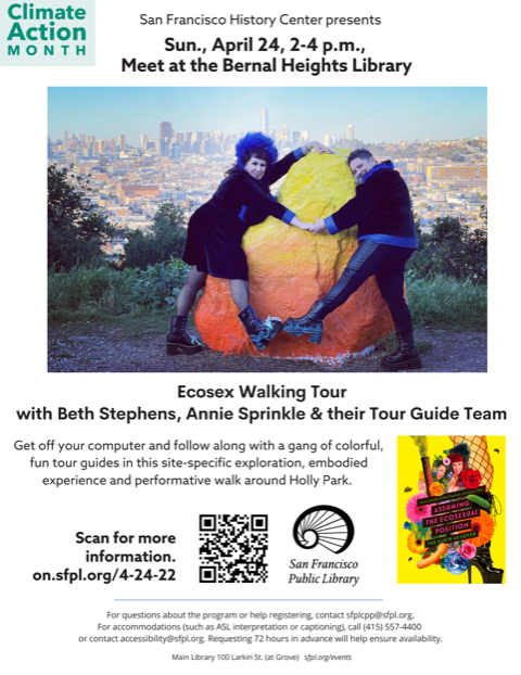 Ecosex Walking Tour with Beth Stephens and Annie Sprinkle 