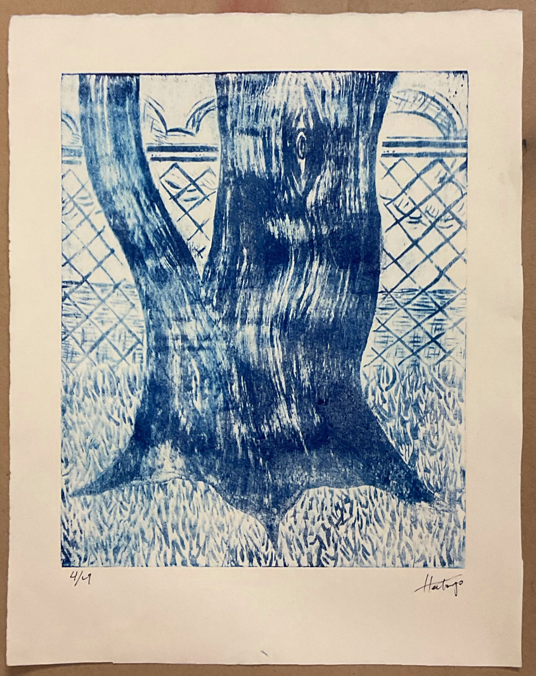OC] First time stippling, I used a scalpel, so I'd love some recs for a  good stippling tool! : r/printmaking