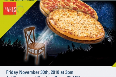 Image of pizza with chair