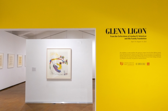 Installation view of Glenn Ligon exhibition at the Mary Porter Sesnon Art Gallery, UC Santa Cruz