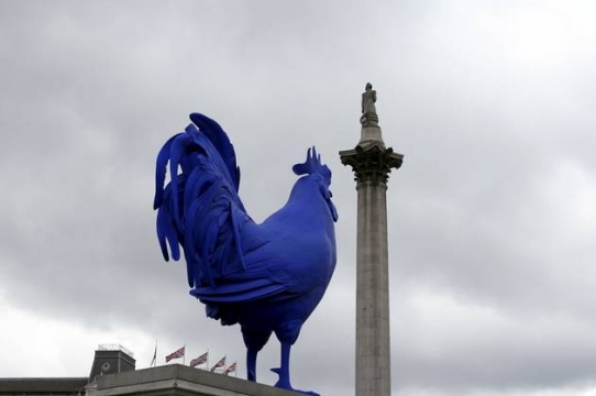 Katarina Fritsch, Hahn/Cock, 2013, Trafalgar Square, London, Photo: Gautier Deblonde