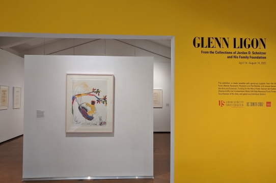 Installation view of Glenn Ligon: From the Collections of Jordan D. Schnitzer and His Family Foundation at the Mary Porter Sesnon Art Gallery, UC Santa Cruz