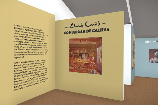 Eduardo Carrillo: Comunidad de Califas virtual exhibition foyer