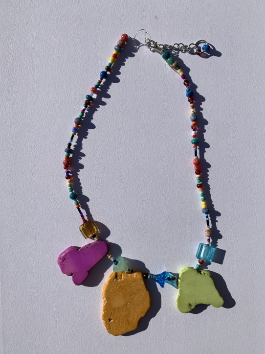 ​I & U pt 2, three necklaces (December 2021) Beads from San Francisco, California
