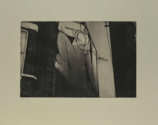 Take Shelter series of photo intaglio prints by Chloe Murr