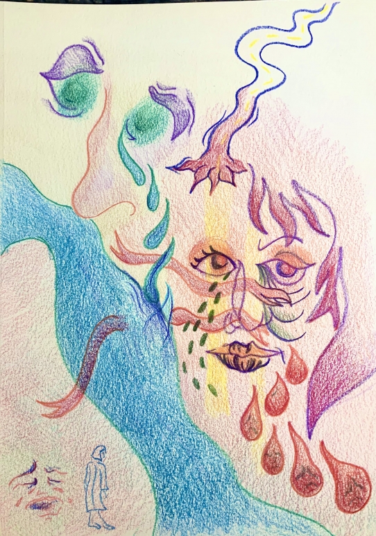 Edie Trautwein, Dream (2020), Colored pencil