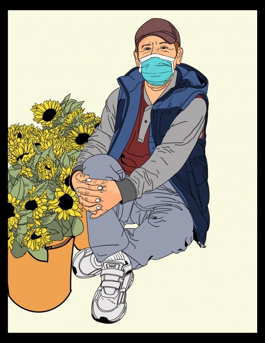 Edward Ramirez (College Ten ‘15), Eli, 2021. Digital illustration