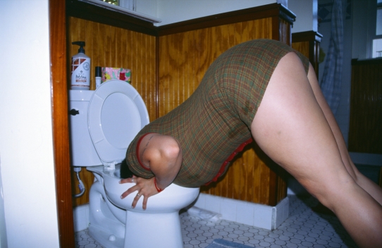 “Flipping Out (Bathroom)” 2021, Digitized Slide Film, 35mmx24mm.