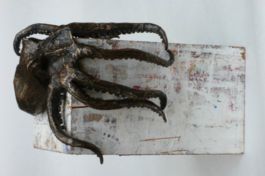 Image of Bronze Octopus Sculpture