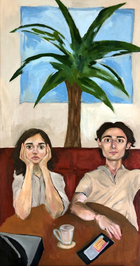 Natalie Jauregui Ortiz (Porter ‘18), when our record is done, 2019. Oil on Canvas